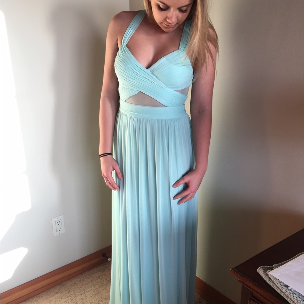 Turquoise prom dress
